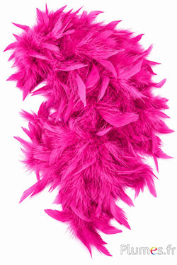 Boa in veren cock - 10 cm - fuchsia